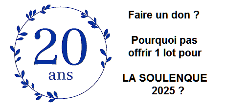 Bonjour: Notre Tombola du 28 juin2025 cherche de généreux donateurs qui souhaiteraient offrir des lots et nous aider ainsi à animer notre fête traditionnelle de Comencau. Même des petits lots sont les bienvenus... Nous remercions par avance nos amis artisans, commerçants, bref..., tous les généreux donateurs sont les bienvenus.