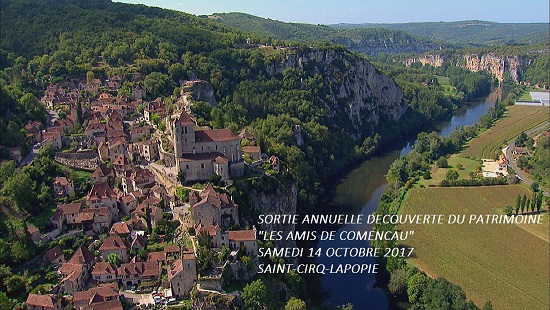 Sortie Annuelle découverte du patrimoine: le samedi 14 octobre 2017 - destination: Saint-Cirq-Lapopie...Une très belle ballade en perspective. inscription et informations complète en cliquant ici...